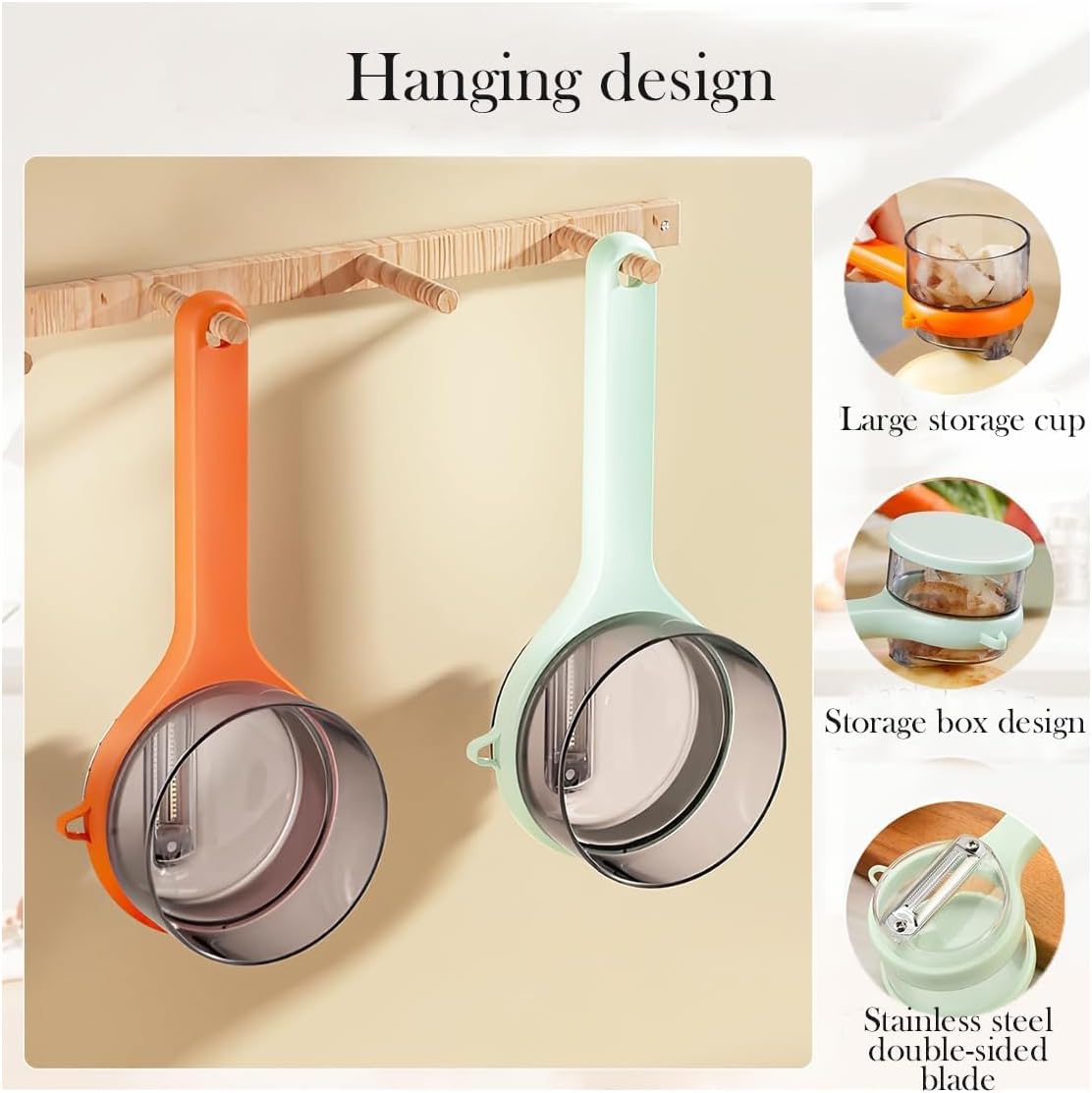 Effortless Peeler Set with Container